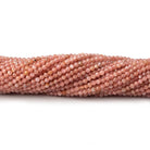 2mm Rhodochrosite micro faceted round beads 12.5 inch 160 pieces - Beadsofcambay.com
