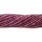 2mm Rhodolite Garnet Micro Faceted Rondelle Beads 13 inch 188 pieces - Beadsofcambay.com