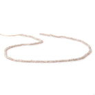 2mm Rose' Champagne Zircon Micro Faceted Rondelles 14 inch 210 Beads AAA - Beadsofcambay.com