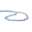 2mm Royal Blue Chalcedony microfaceted round beads 13 inch 165 pieces - Beadsofcambay.com