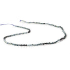 2mm Shaded Blue Sapphire Micro Faceted Round Beads 12.5 inch 157 pieces - Beadsofcambay.com