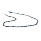 2mm Shaded Blue Sapphire Micro Faceted Rounds 12.5 inch 157 Beads - Beadsofcambay.com