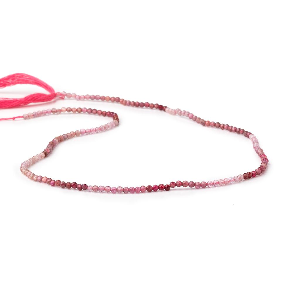 2mm Shaded Magenta Spinel Micro Faceted Round Beads 12.5 inch 160 pieces AA - Beadsofcambay.com