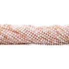 2mm Shaded Pale Pink Peruvian Opal microfaceted rondelle beads 13 inch 135 pieces - Beadsofcambay.com