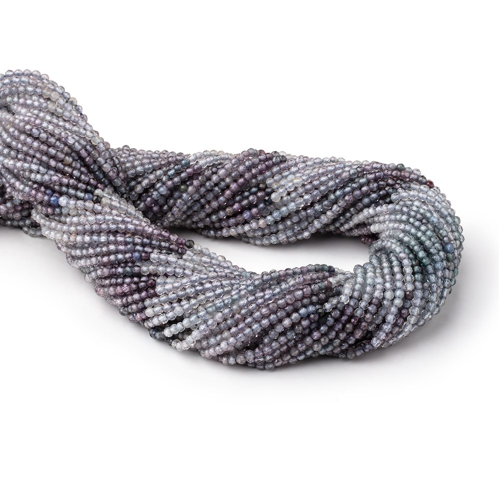 2mm Shaded Purple & Violet Spinel Micro Faceted Round Beads 12.5 inch 160 pieces AA - Beadsofcambay.com