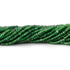 2mm Shaded Tsavorite Garnet Plain Rondelle Beads 18 inch 375 pieces - Beadsofcambay.com