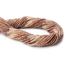 2mm Shaded Zircon Micro Faceted Round Beads 12.5 inch 163 pieces AAA - Beadsofcambay.com