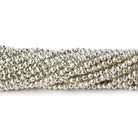 2mm Silver Metallic plated Pyrite micro faceted rounds 12.5 inch 170 pieces - Beadsofcambay.com