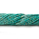 2mm Sleeping Beauty Turquoise micro faceted rondelle beads 13 inch 195 pcs AAA - Beadsofcambay.com
