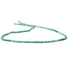 2mm Sleeping Beauty Turquoise micro faceted rondelle beads 13 inch 195 pcs AAA - Beadsofcambay.com