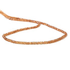 2mm Spessartite Garnet Faceted Rondelle 14 inch 185 pcs - Beadsofcambay.com