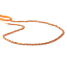 2mm Spessartite Garnet Micro Faceted Round Beads 12.5. inch 157 pieces - Beadsofcambay.com