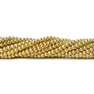 2mm Vermeil Plain Round Beads 96 beads 8 inch - Beadsofcambay.com