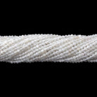 2mm White Moonstone micro faceted rondelle beads 12.5 inch 190 pieces - Beadsofcambay.com