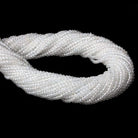 2mm White Topaz micro-faceted rondelles 13 inch 215 beads AAA - Beadsofcambay.com