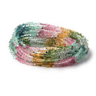 2x1.5-4x2mm Afghani Tourmaline Micro Faceted Tear Drop Beads 17 inch 342 pieces AAA - Beadsofcambay.com