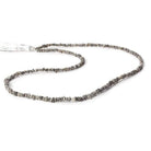 2x2-3x3mm Platinum Grey Diamond Unfaceted Nugget Beads 15 inch 220 pieces - Beadsofcambay.com