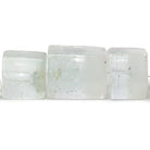 3-18mm Natural Aquamarine Beads Straight Drilled Natural Crystal 16 inch 37 pieces - Beadsofcambay.com