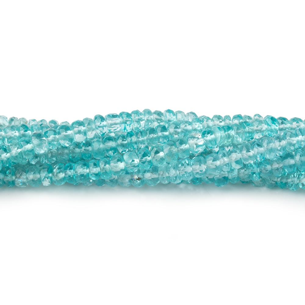 3-3.5mm Apatite faceted rondelles 16 inch 148 beads - Beadsofcambay.com