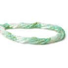 3-3.5mm Blue Peruvian Opal Faceted Rondelle Beads 16 inch 200 pieces - Beadsofcambay.com