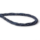 3-3.5mm Cambodian Blue Sapphire Faceted Rondelles 15.5 inch 227 beads A - Beadsofcambay.com
