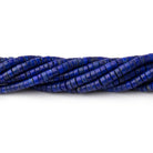 3-3.5mm Lapis Lazuli Hand Cut Heshi Beads 15 inch 200 pieces - Beadsofcambay.com