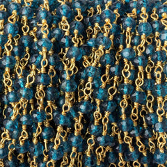 Gemstone Beads with Vermeil Chain