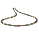 3-3.5mm Multi Color Sapphire faceted rondelles 16 inch 200 pieces - Beadsofcambay.com