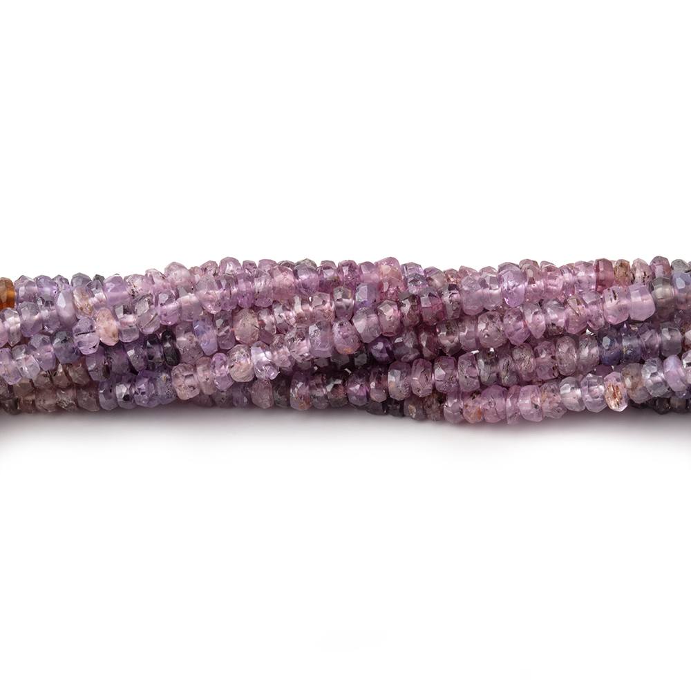 3-3.5mm Multi Color Spinel Faceted Rondelle Beads 16 inch 242 pieces - Beadsofcambay.com