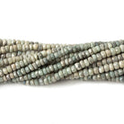 3-3.5mm Mystic Cat's Eye Green Quartz faceted rondelles 16 inch 165 pieces - Beadsofcambay.com