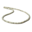 3-3.5mm Mystic Cat's Eye Green Quartz faceted rondelles 16 inch 165 pieces - Beadsofcambay.com