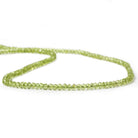 3-3.5mm Peridot Faceted Rondelle 14.5 inch 167 pieces - Beadsofcambay.com