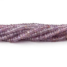 3-3.5mm Purple Spinel faceted rondelles 16 inch 239 beads AA grade - Beadsofcambay.com