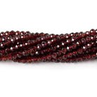 3-3.5mm Pyrope Garnet micro faceted rondelle beads 13 inch 115 pieces - Beadsofcambay.com