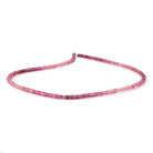 3-3.5mm Rubellite Tourmaline Faceted Rondelle Beads 18 inch 240 pieces AAA - Beadsofcambay.com
