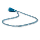 3-3.5mm Santa Maria Aquamarine faceted rondelle beads 16 inch 200 pieces AA - Beadsofcambay.com