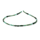 3-3.5mm Shaded Zambian Emerald Faceted Rondelle Beads 15 inch 200 pieces - Beadsofcambay.com