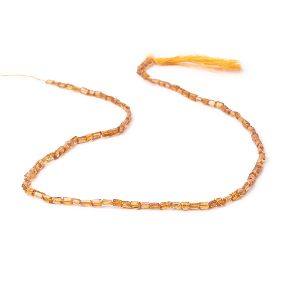 3-4.5mm Spessartite Garnet Faceted Rectangle Beads 14 inch 83 pieces - Beadsofcambay.com