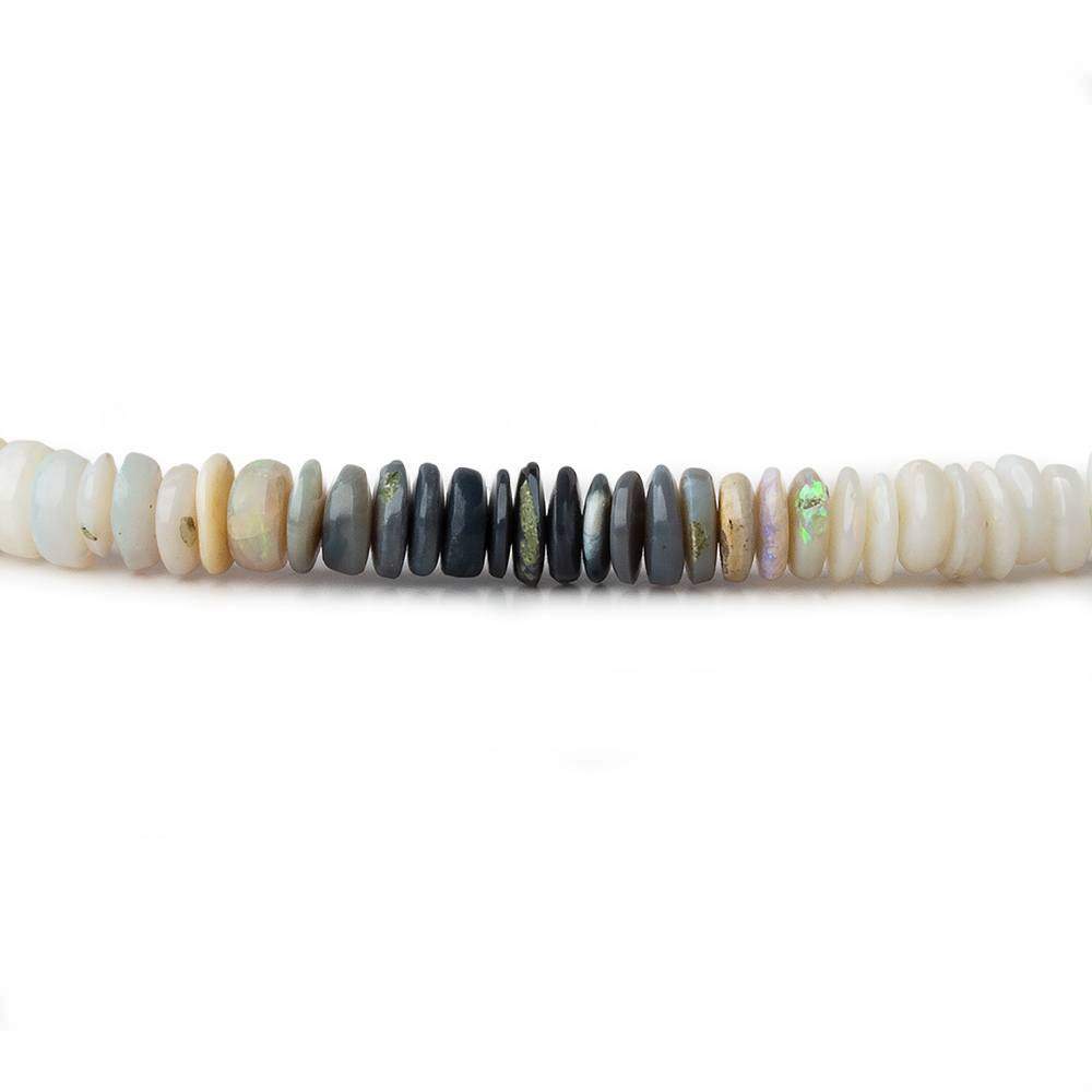 3-4mm Australian Opal Plain Rondelle Beads 18 inch 350 pieces A - Beadsofcambay.com