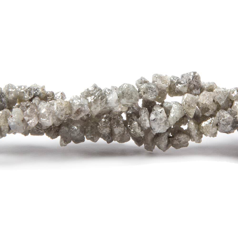 3-4mm Champagne Raw Diamond Unfaceted Nugget Beads - Beadsofcambay.com