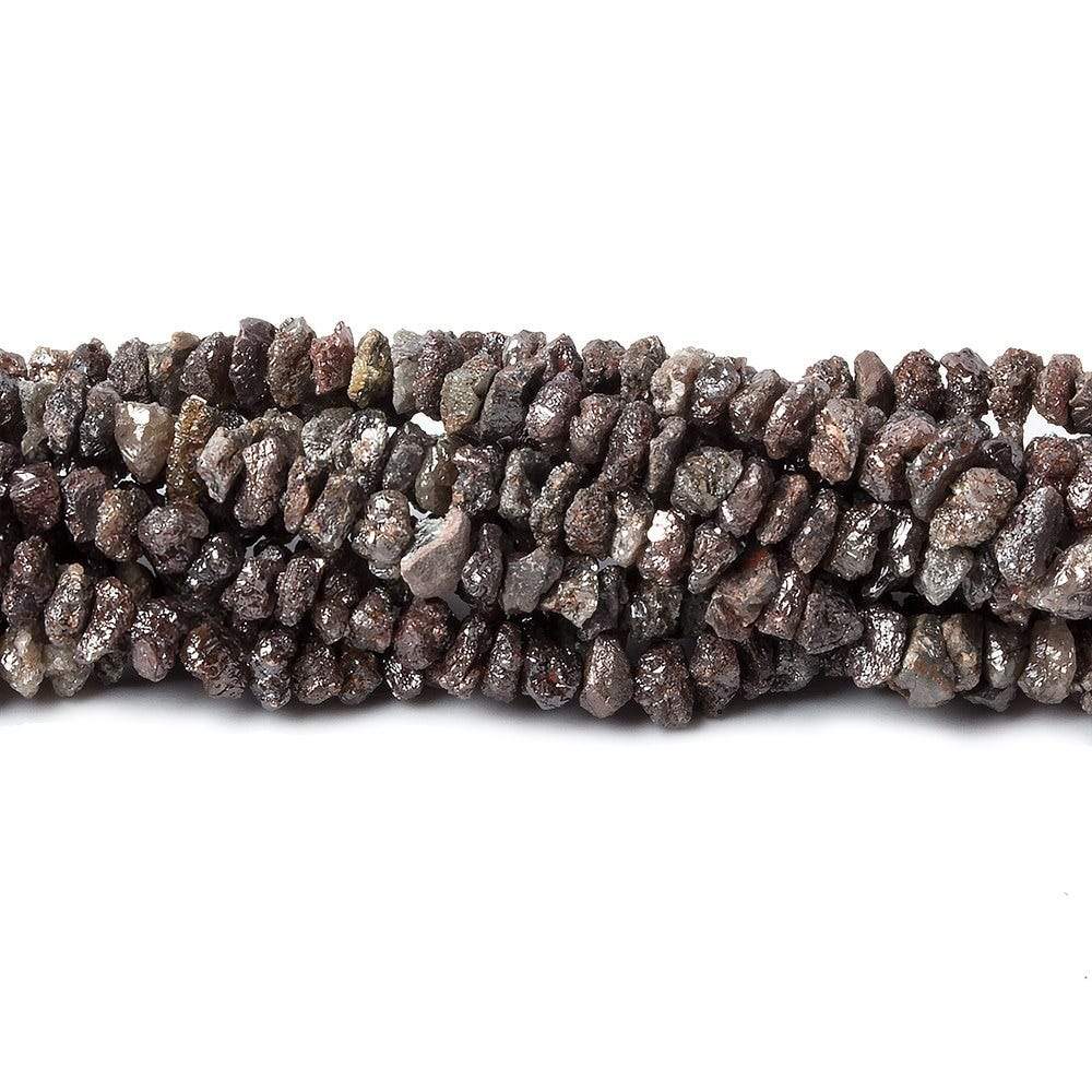 3-4mm Chocolate Brown Diamond crystal nugget beads 15 inch 215 pieces - Beadsofcambay.com