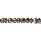 3-4mm Chocolate Diamond Faceted Rondelle Beads 16 inch 163 pieces - Beadsofcambay.com
