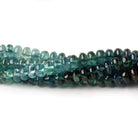 3-4mm Indicolite Blue Tourmaline plain rondelles 18 inch 210 beads AA - Beadsofcambay.com