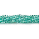 3-4mm Pool Blue Apatite Faceted Rondelle Beads 16 inch 154 pieces AA - Beadsofcambay.com