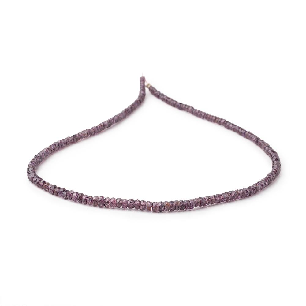 3-4mm Purple Spinel Faceted Rondelle Beads 16 inch 190 pieces AA - Beadsofcambay.com