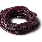 3-4mm Rhodolite Garnet Plain Square Heshi Beads 16 inch 223 pieces - Beadsofcambay.com