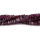 3-4mm Rhodolite Garnet Plain Square Heshi Beads 16 inch 223 pieces - Beadsofcambay.com