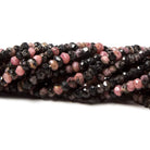 3-4mm Rhodonite Beads Faceted Rondelle 13.5 inch 160 pieces - Beadsofcambay.com