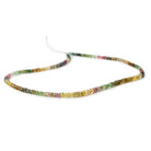 3-4mm Sapphire and Tourmaline Faceted Rondelle Beads 15 inch 214 pieces - Beadsofcambay.com