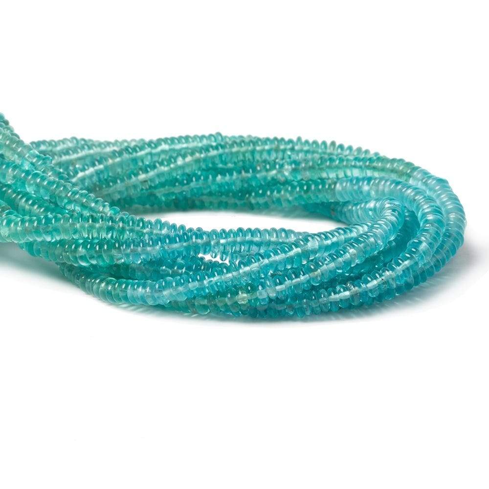 3-4mm Shaded Apatite Plain Rondelle Beads 13 inch 225 pieces - Beadsofcambay.com